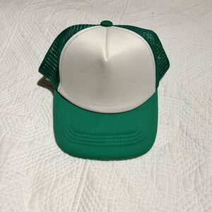 Green and White Trucker Hat